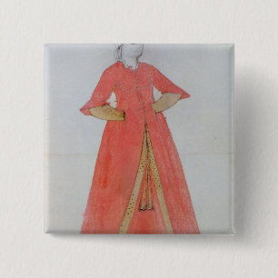 Turkish Woman 2 Inch Square Button