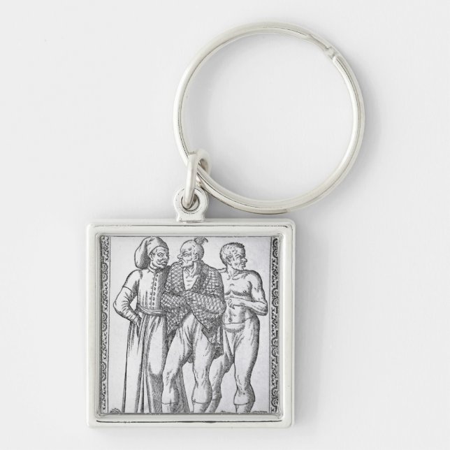 Turkish Wrestlers Keychain (Front)