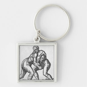 Turkish Wrestlers Keychain