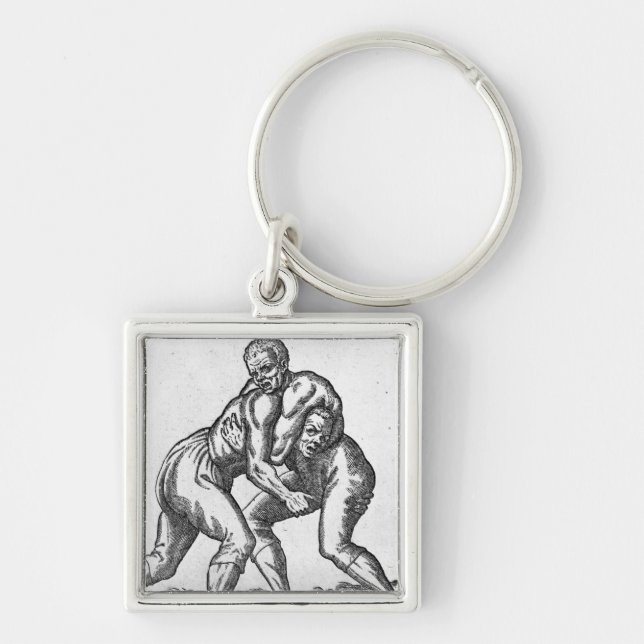Turkish Wrestlers Keychain (Front)