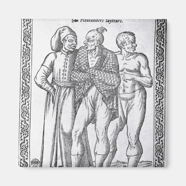 Turkish Wrestlers Magnet (Front)