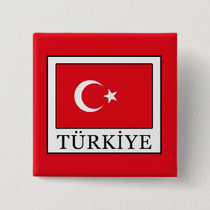 Türkiye 2 Inch Square Button