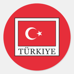 Türkiye Classic Round Sticker