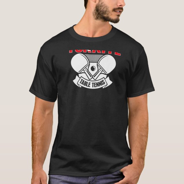 Turkiye Table Tennis   Support Turkey Ping Pong Te T-Shirt (Front)