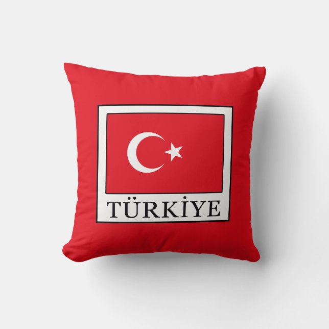 Türkiye Throw Pillow (Front)
