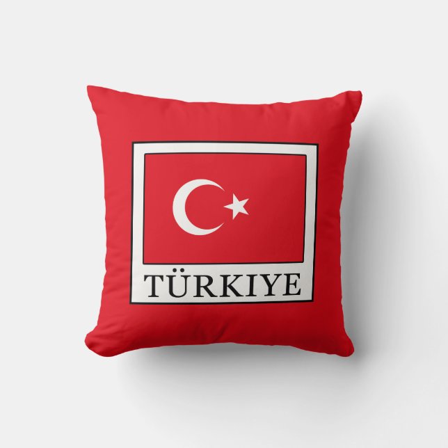 Türkiye Throw Pillow (Front)