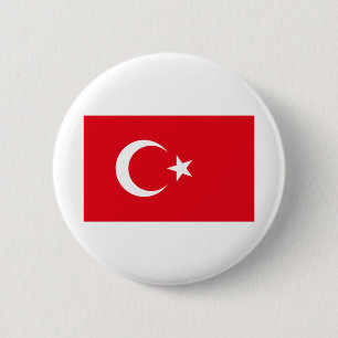 Türkiye - Turkey Flag 2 Inch Round Button