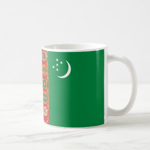  Turkmenistan Flag Ceramic Mug