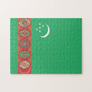 Turkmenistan - Flag - Jigsaw Puzzle