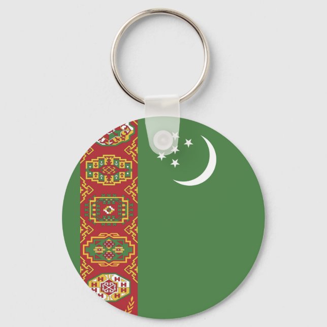 Turkmenistan flag keychain (Front)