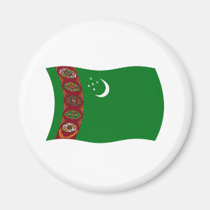 Turkmenistan Flag Magnet