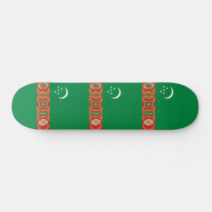 Turkmenistan Flag Skateboard