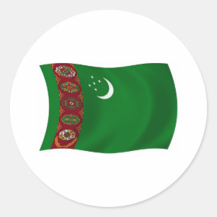Turkmenistan Flag Sticker