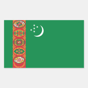 Turkmenistan Flag Sticker