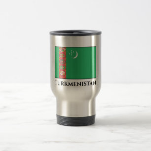 Turkmenistan Flag Travel Mug