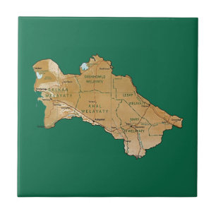 Turkmenistan Map Tile
