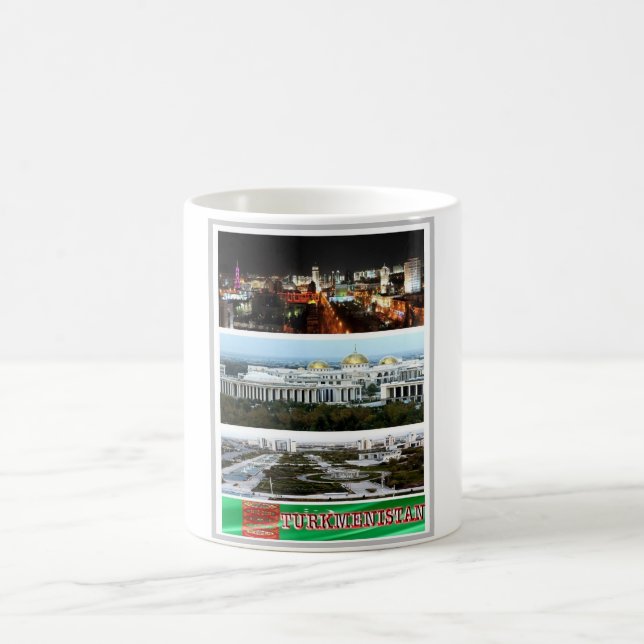 Turkmenistan - Mosaic - Coffee Mug (Center)