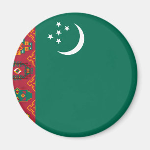 Turkmenistan, Turkey flag Magnet