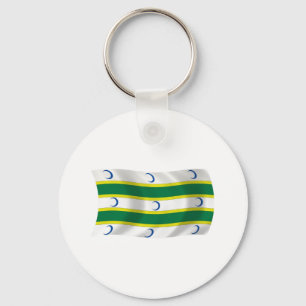 Turkmens Flag Keychain