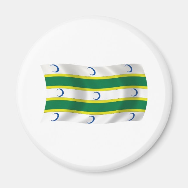 Turkmens Flag Magnet (Front)