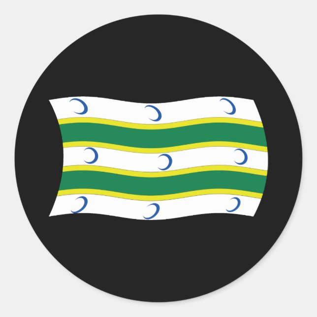 Turkmens Flag Sticker (Front)