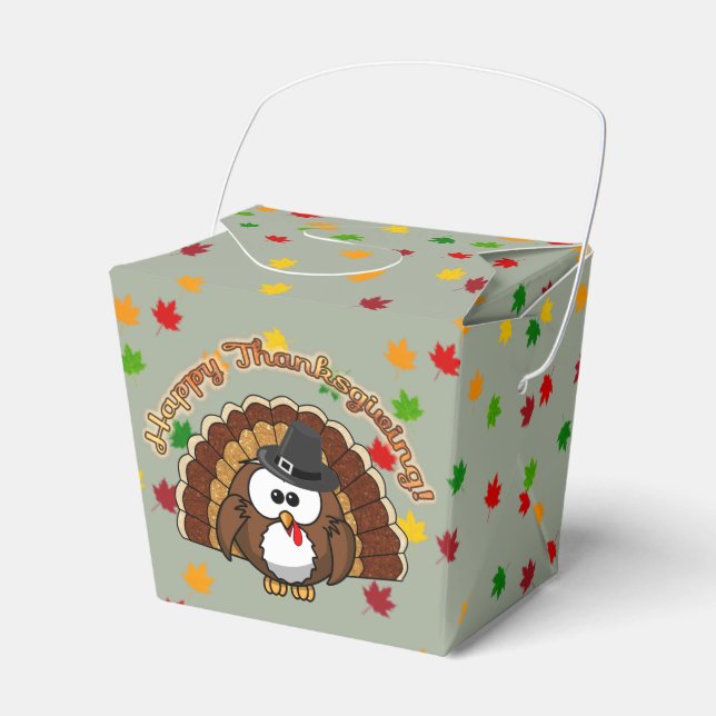 turkowl Thanksgiving favour box (Front Side)