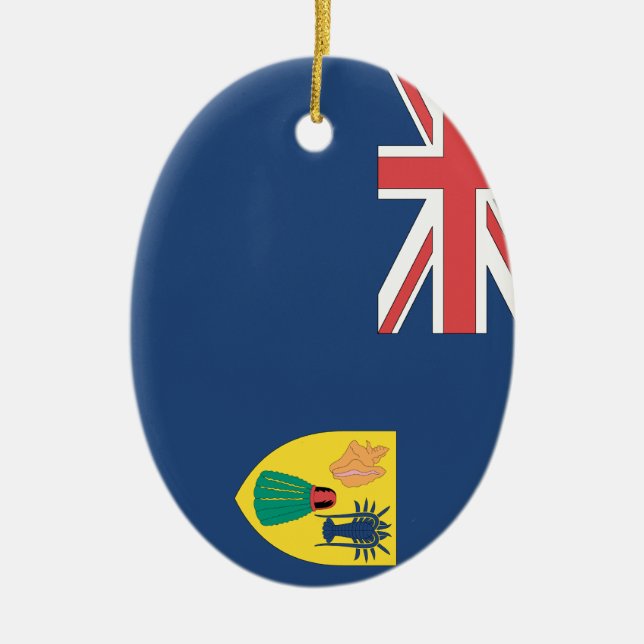 Turks and Caicos Ceramic Ornament (Front)