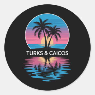 Turks And Caicos Classic Round Sticker