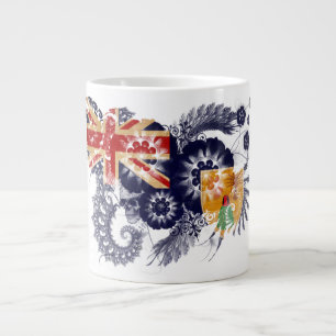 Turks and Caicos Flag Large Coffee Mug