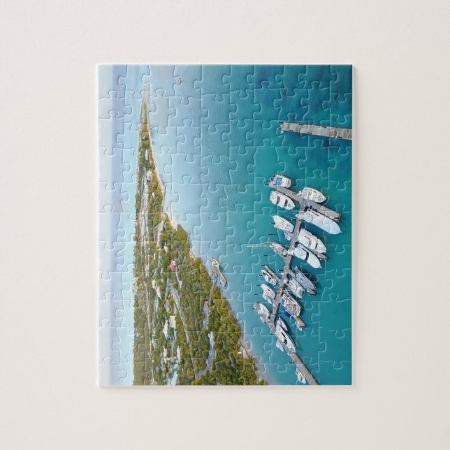 Turks and Caicos from above Jigsaw Puzzle (Vertical)