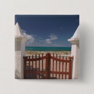 Turks and Caicos, Grand Turk Island, Cockburn 5 2 Inch Square Button