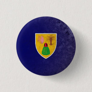 Turks and Caicos Islands 1 Inch Round Button