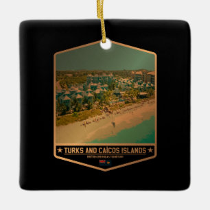 Turks and Caicos Islands Ceramic Ornament