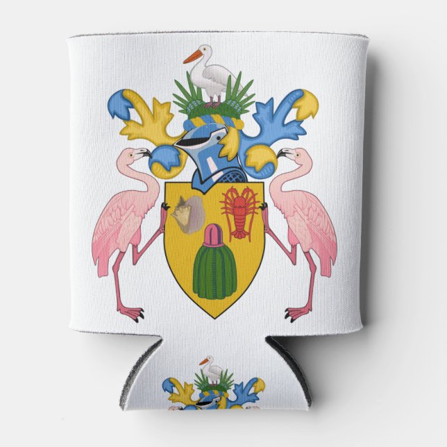 turks and caicos islands emblem can cooler (Front)