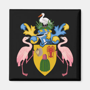 turks and caicos islands emblem magnet