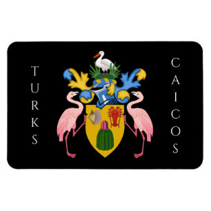 turks and caicos islands emblem magnet