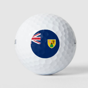 turks and caicos islands flag golf balls
