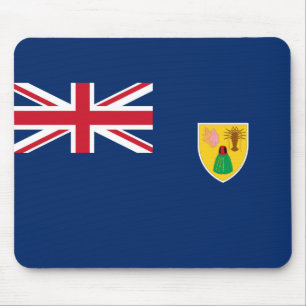 turks and caicos islands flag mouse pad