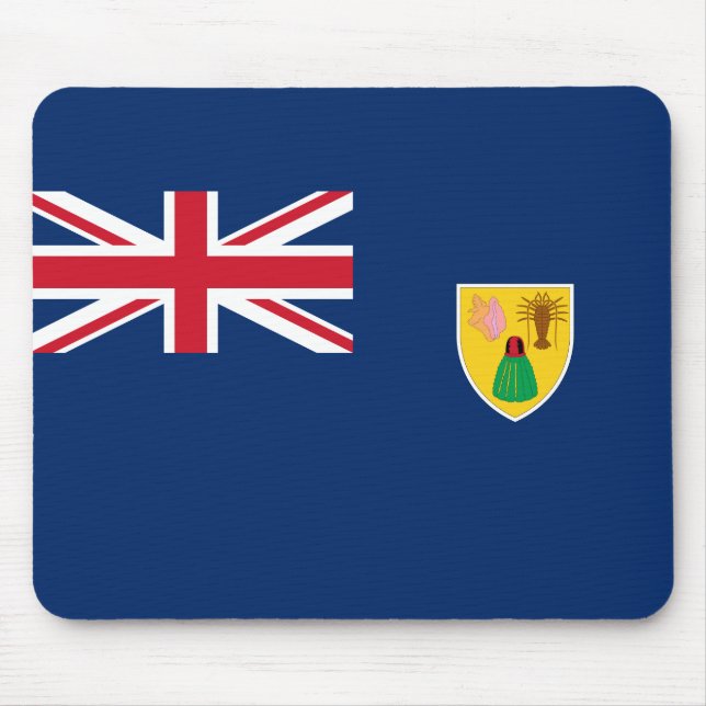 turks and caicos islands flag mouse pad (Front)