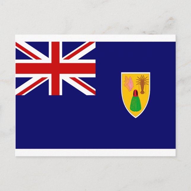 Turks And Caicos Islands Flag Postcard (Front)