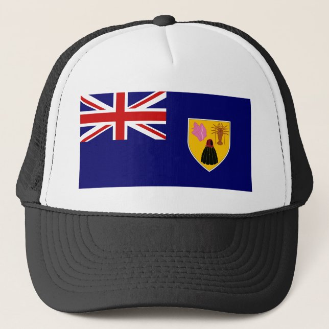 turks and caicos islands flag trucker hat (Front)