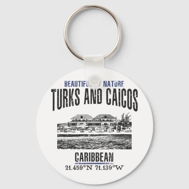 Turks and Caicos Islands Keychain (Front)
