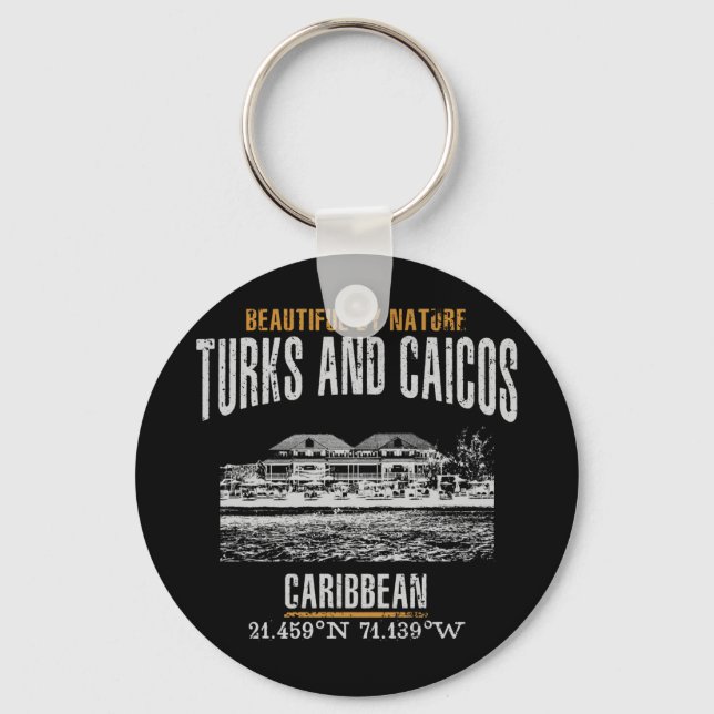 Turks and Caicos Islands Keychain (Front)