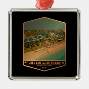 Turks and Caicos Islands Metal Ornament