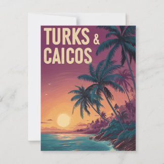 Turks and Caicos Islands vintage Postcard