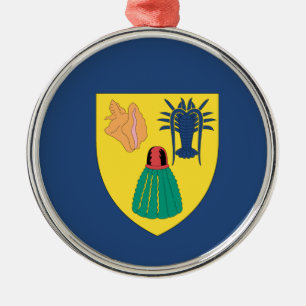 Turks and Caicos Metal Ornament