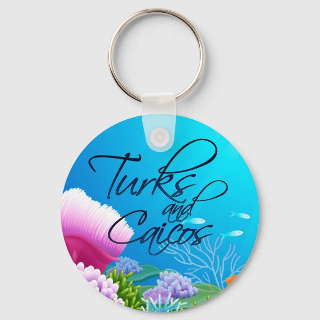 Turks and Caicos reef Keychain (Front)