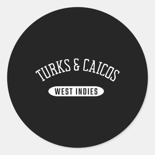 Turks And Caicos Style Turks Caicos West Indies Classic Round Sticker (Front)