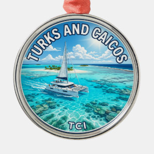 Turks and Caicos Turks and Caicos Metal Ornament