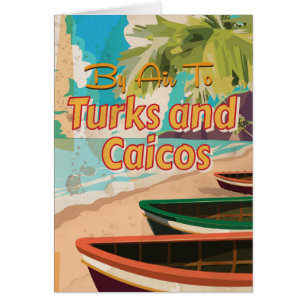 Turks and Caicos Vintage Travel Poster